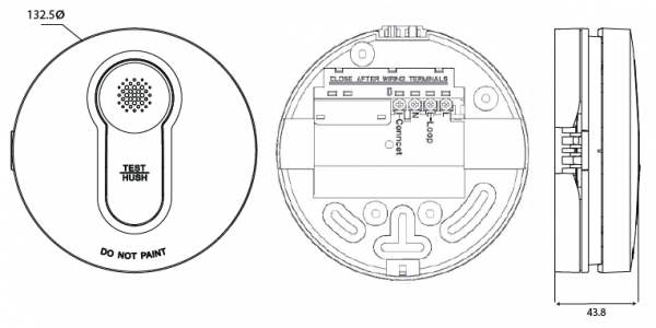 Trader Bear Photoelectric Smoke Alarm 240V~ AC with 9V DC Battery Backup