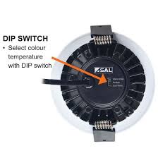 Image of SAL ECOGEM 10W Dimmable LED Tri Colour Downlight