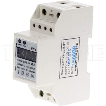 GTS 60 Amp Single Phase Din Rail Mount Digital Kilowatt Hour Meter