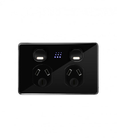 Image of Trader Power Point Switched, 2 Gang, 10A 250V~ Powermesh Enabled