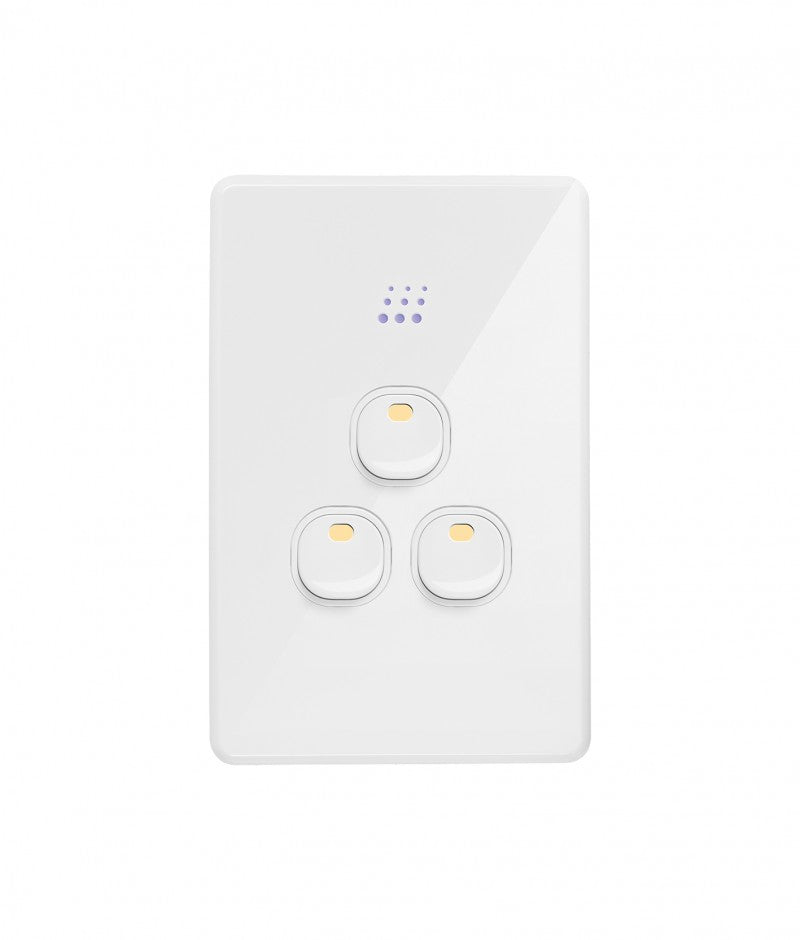 Trader Powermesh 3 Gang Light Switch, 250V~