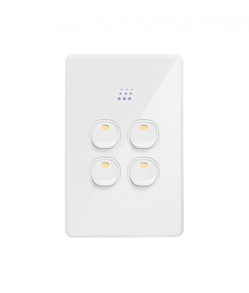 Trader Powermesh 4 Gang Light Switch, 250V~