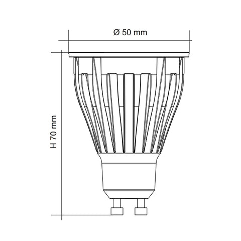 Image of SAL 9 WATT DIMMABLE  GU10LA750CW Warm White 3000K