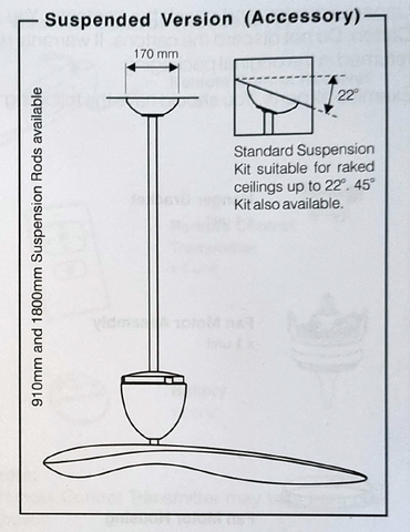 Image of Sycamore Ceiling Fan White 54″ + White Blade
