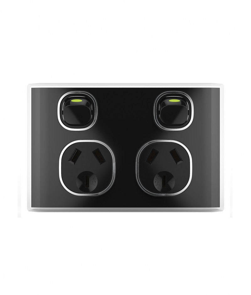 Trader Snow Leopard 10A 250V~ Double Powerpoint