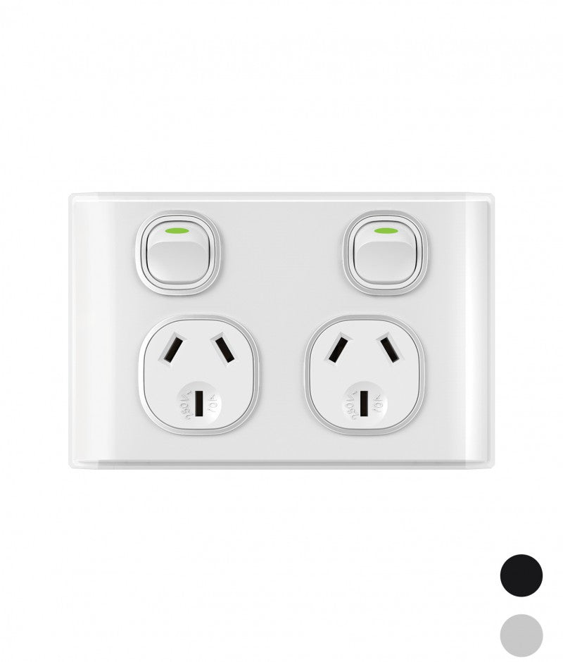 Trader Snow Leopard 10A 250V~ Double Powerpoint