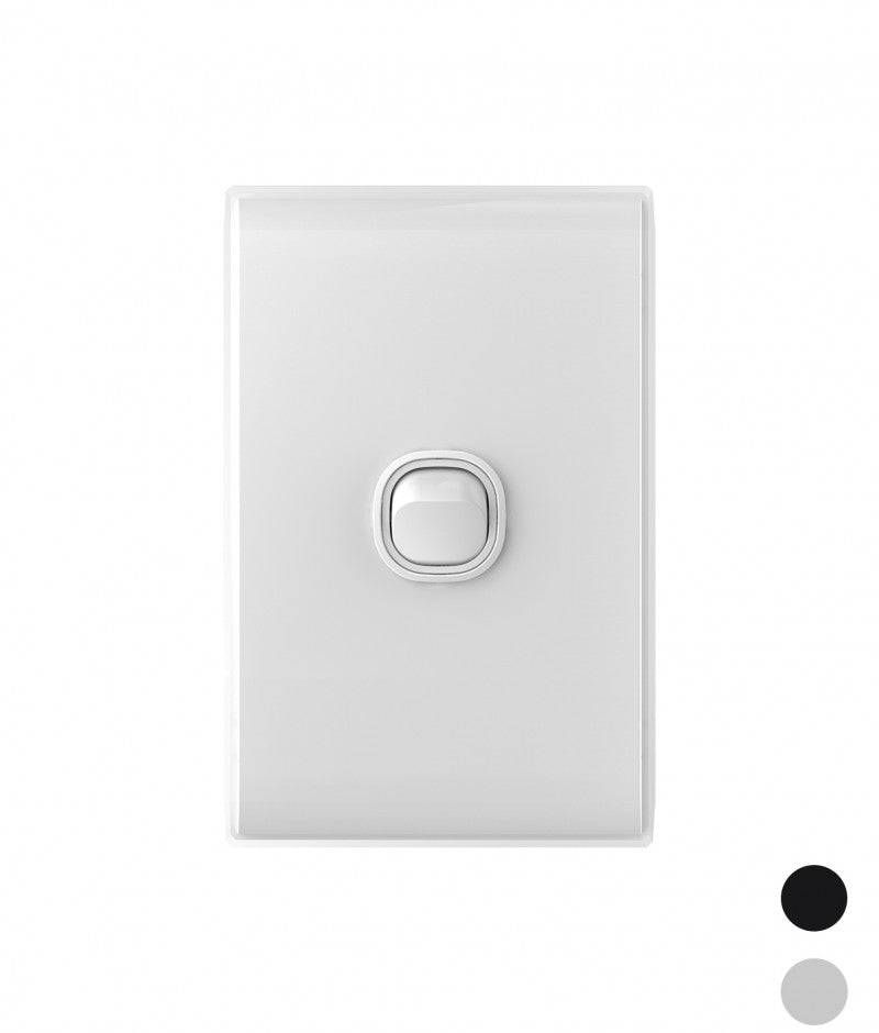 Trader Snow Leopard 10A 250V~ 1 Gang Light Switch