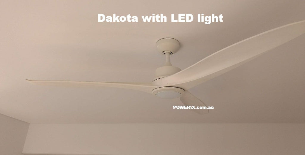 Dakota Ceiling Fan Matt White 60″