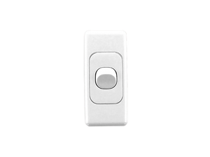 Clipsal 10A Architrave Switch, 1 Gang (White)